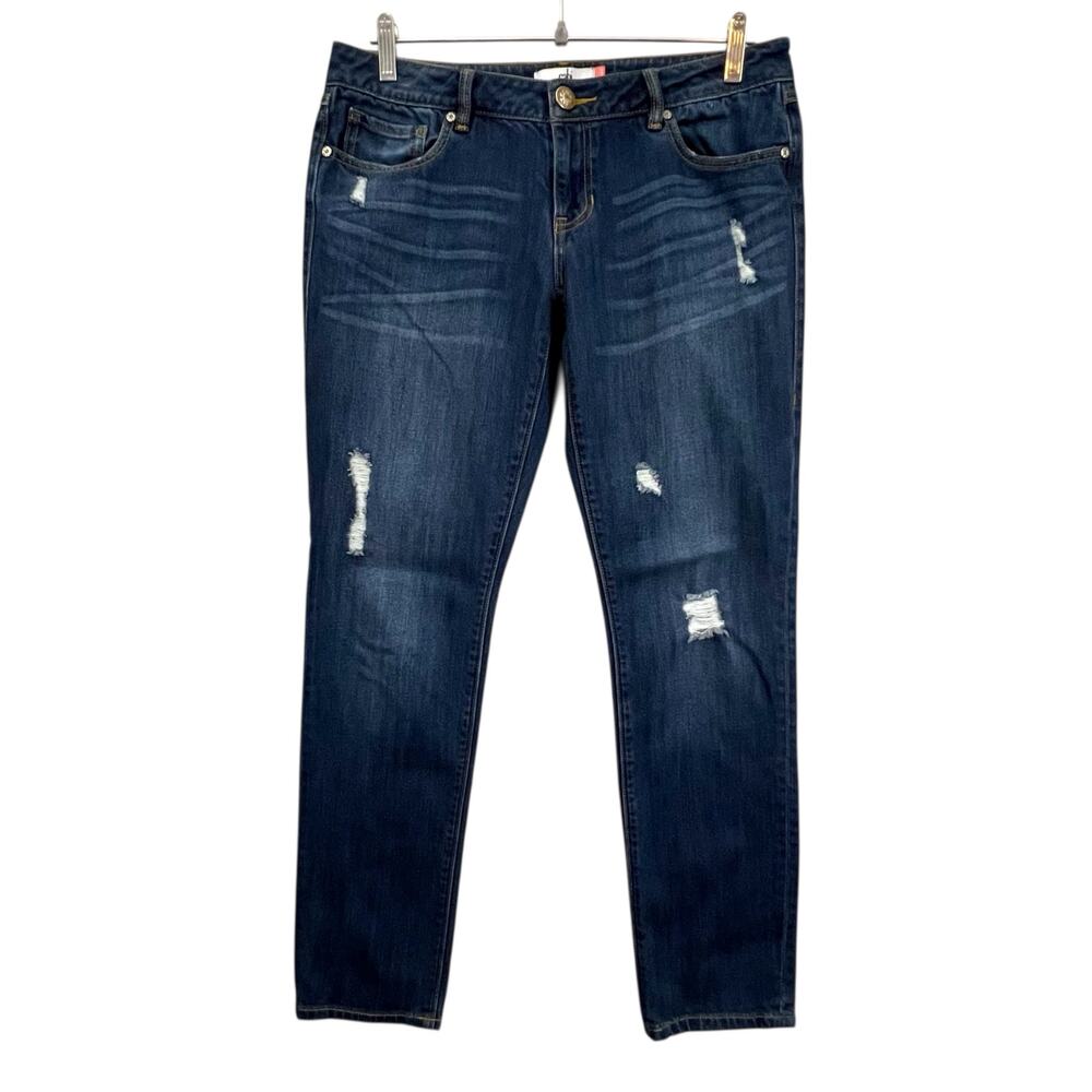 CAbi Slim Boyfriend Jeans Women’s Size 6 Distressed